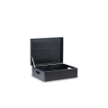 Skrzynka drewniana z deklem 40x30x13,5 /315114 Jet black