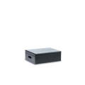 Skrzynka drewniana z deklem 40x30x13,5 /315114 Jet black