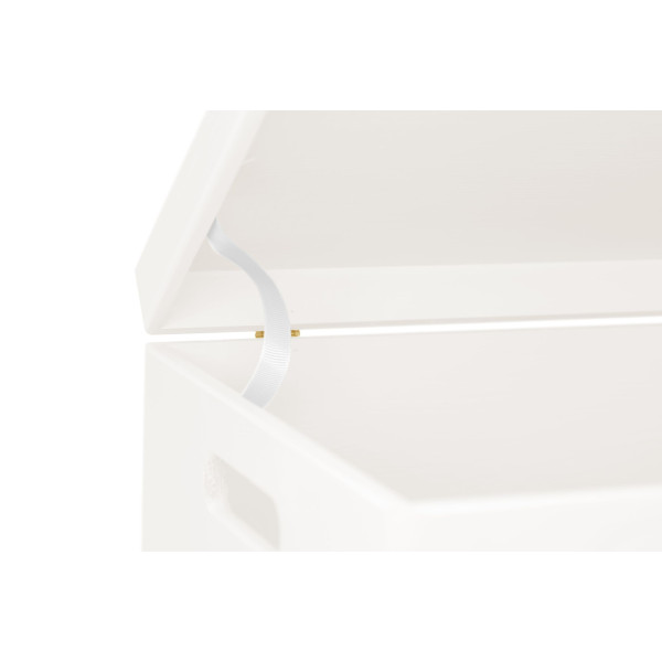 Skrzynka drewniana z deklem 40x30x23cm Singal white