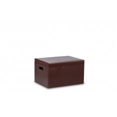 Skrzynka drewniana z deklem 40x30x23cm Sepia brown