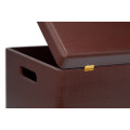 Skrzynka drewniana z deklem 40x30x23cm Sepia brown
