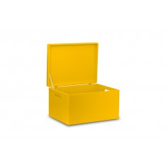 Skrzynka drewniana z deklem 40x30x23cm Signal yellow