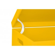 Skrzynka drewniana z deklem 40x30x23cm Signal yellow