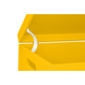 Skrzynka drewniana z deklem 40x30x23cm Signal yellow