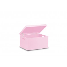 Skrzynka drewniana z deklem 40x30x23cm Light pink