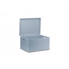 Skrzynka drewniana z deklem 40x30x23cm Silver grey