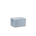 Skrzynka drewniana z deklem 40x30x23cm Silver grey
