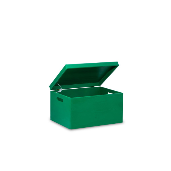 Skrzynka drewniana z deklem 40x30x23cm Mint green