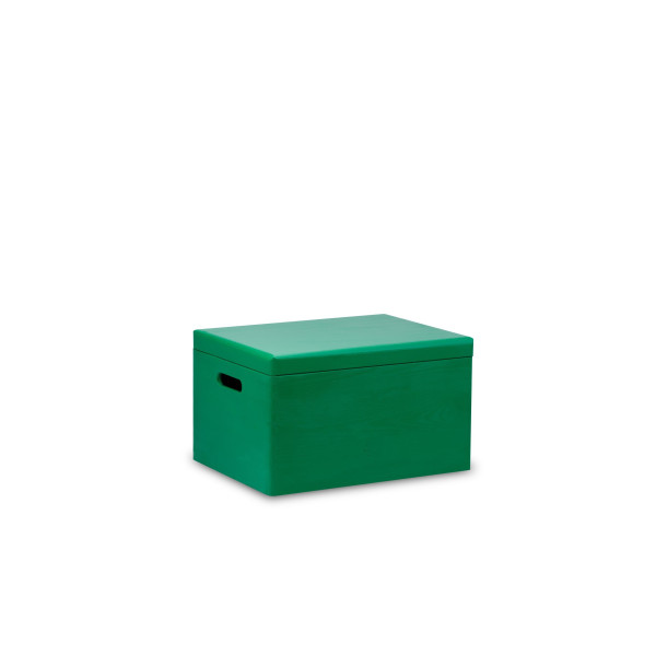 Skrzynka drewniana z deklem 40x30x23cm Mint green