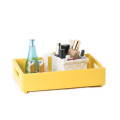 Skrzynka drewniana 30x20x7 cm Signal yellow