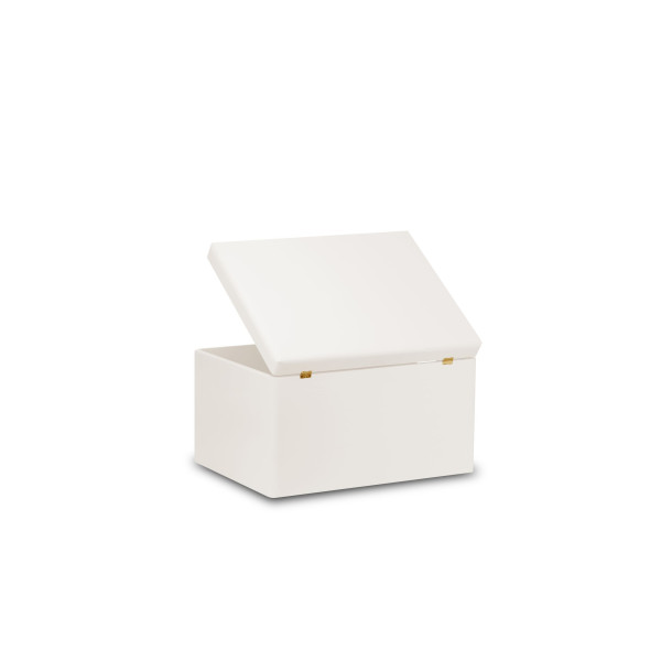 Skrzynka drewniana z deklem 40x30x23 /315201A Signal white, bez uchwytów