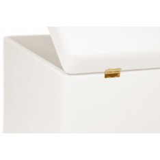 Skrzynka drewniana z deklem 40x30x23 /315201A Signal white, bez uchwytów