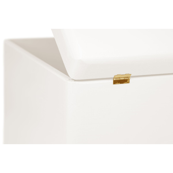 Skrzynka drewniana z deklem 40x30x23 /315201A Signal white, bez uchwytów