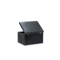 Skrzynka drewniana z deklem 40x30x23 /315214A Jet black, bez uchwytów