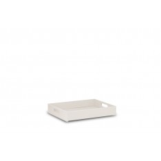 Skrzynka drewniana 40x30x6 cm Signal white