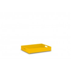 Skrzynka drewniana 40x30x6 cm Singal yellow