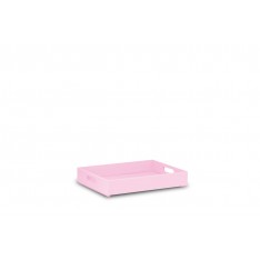 Skrzynka drewniana 40x30x6 cm Light pink