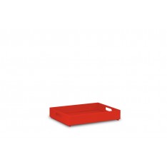 Skrzynka drewniana 40x30x6 cm Pure red