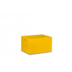 Skrzynka drewniana 40x30x23cm Signal yellow