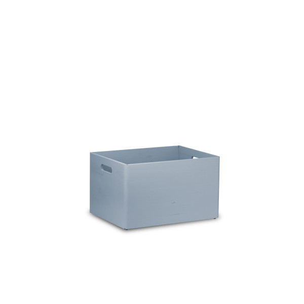 Skrzynka drewniana 40x30x23cm Silver grey