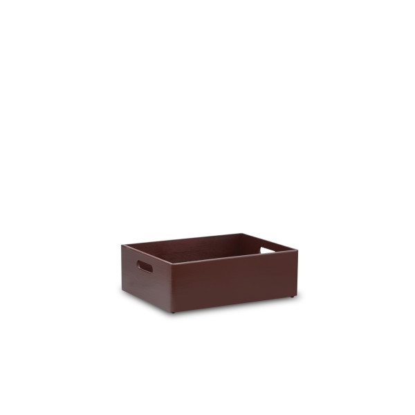 Skrzynka drewniana 40x30x13,5 cm Sepia brown