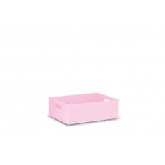 Skrzynka drewniana 40x30x13,5 cm Light pink
