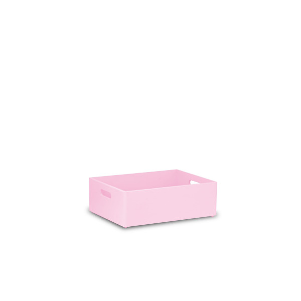 Skrzynka drewniana 40x30x13,5 cm Light pink