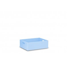 Skrzynka drewniana 40x30x13,5 cm Pastel blue