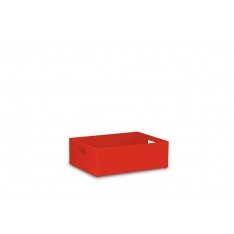 Skrzynka drewniana 40x30x13,5 cm Pure red