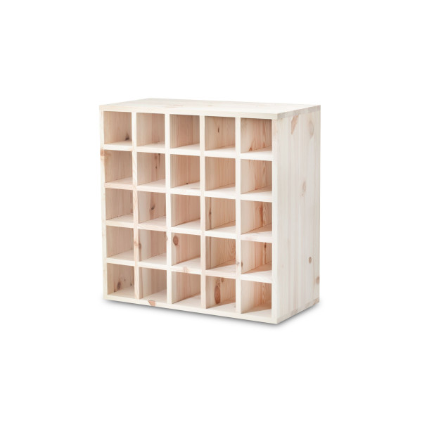 Regał drewniany na wino kratka