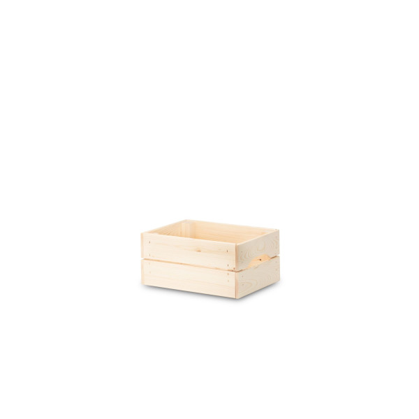 Skrzynka drewniana mała 31x23x15 cm Natural wood