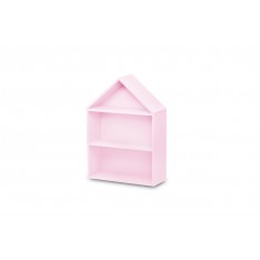 Półka domek drewniany I 32x12x44 /504105 Light pink