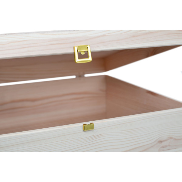 Skrzynka drewniana z deklem 40x30x13,5 cm Natural wood