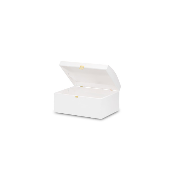 Kuferek drewniany 35x25x18,5 cm Biały