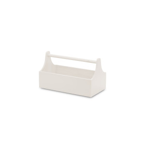 Narzędziownik-nosidełko drewniany 34x18x20,5 cm Signal white