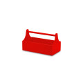 Narzędziownik-nosidełko drewniany 34x18x20,5 cm Pure red