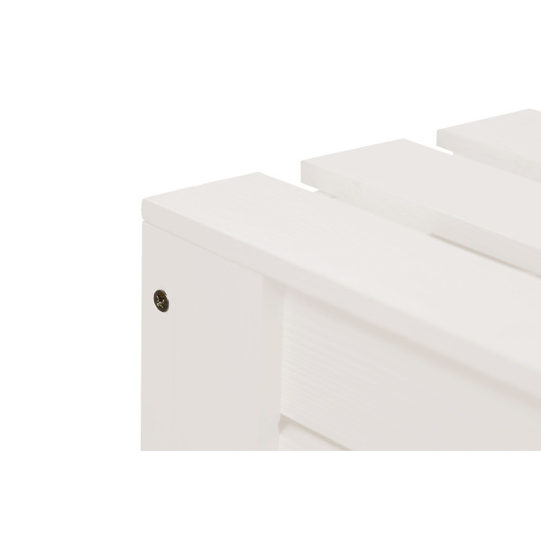 Kosz na bieliznę drewniany 35x25x55 cm Signal white