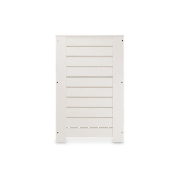 Kosz na bieliznę drewniany 35x25x55 cm Signal white