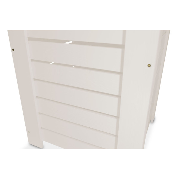 Kosz na bieliznę drewniany 35x25x55 cm Signal white