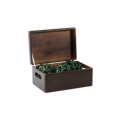 Skrzynka drewniana z deklem 30x20x13,5 cm Sepia brown