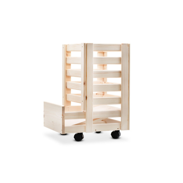 Skrzynka na ziemniaki drewniana 31x37x50 cm Natural wood