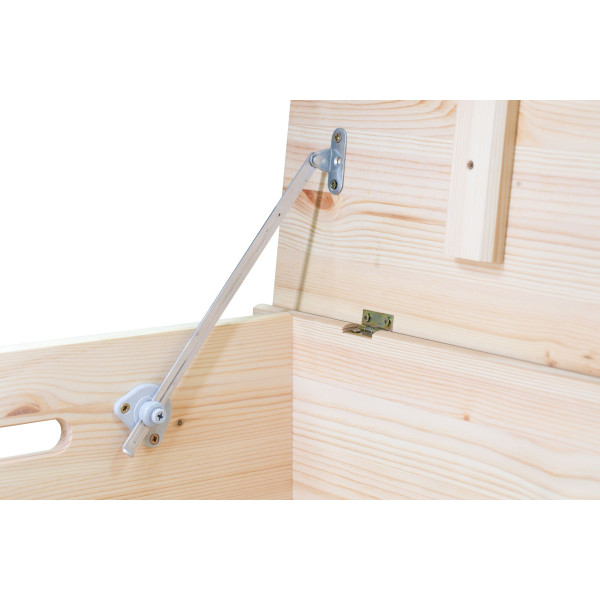 Kufer drewniany 90x48x51 cm Natural wood