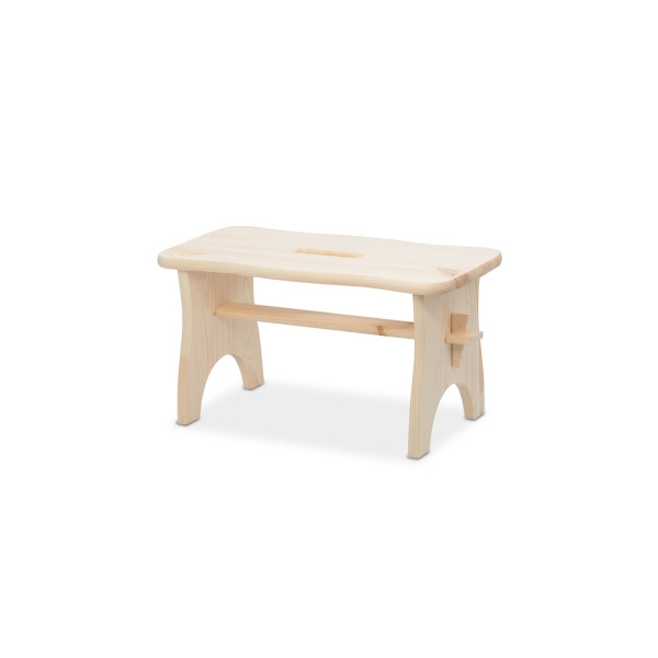 Stołek drewniany 38x18x21 cm  Natural wood