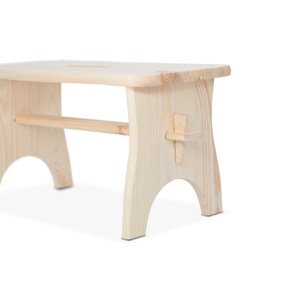 Stołek drewniany 38x18x21 cm  Natural wood