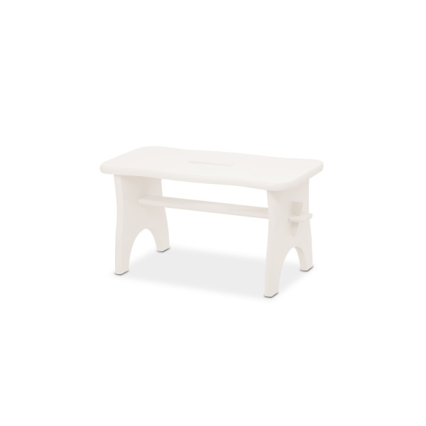 Stołek drewniany 38x18x21 cm Signal white