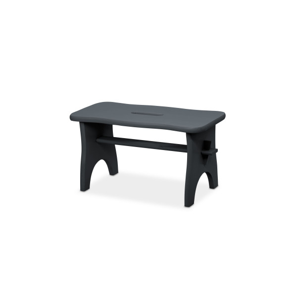 Stołek drewniany 38x18x21 cm Jet Black