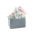Skrzynka drewniana 40x30x23cm Silver grey