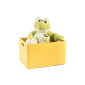 Skrzynka drewniana 40x30x23cm Signal yellow