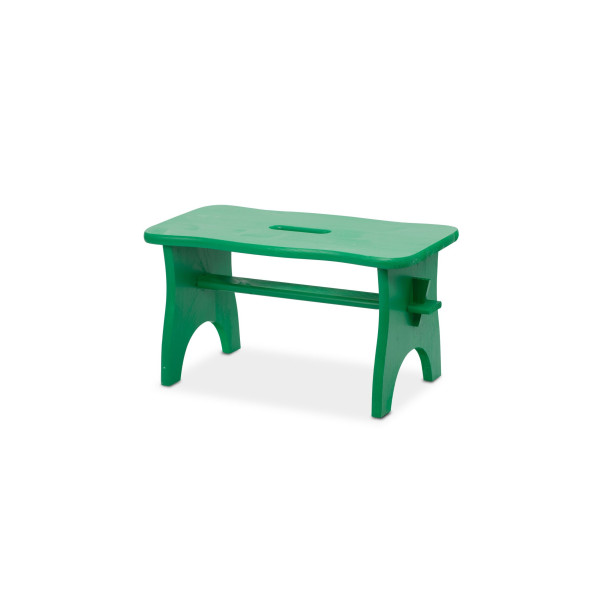 Stołek drewniany 38x19x21 cm Zielony