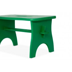 Stołek drewniany 38x19x21 cm Zielony